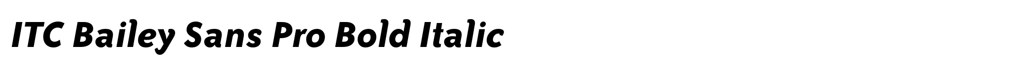 ITC Bailey Sans Pro Bold Italic image